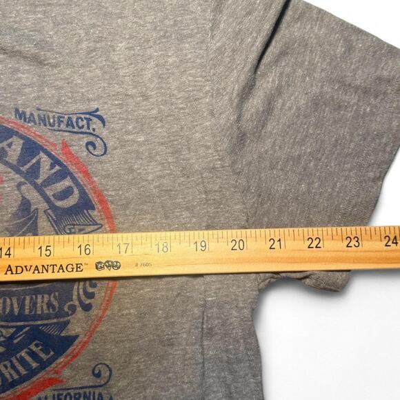 Lucky Brand Clover Tee – Heather Gray Tri-Blend Vintage L - Picture 4 of 5